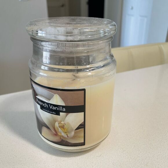 over half full French Vanilla candle - Picture 1 of 4